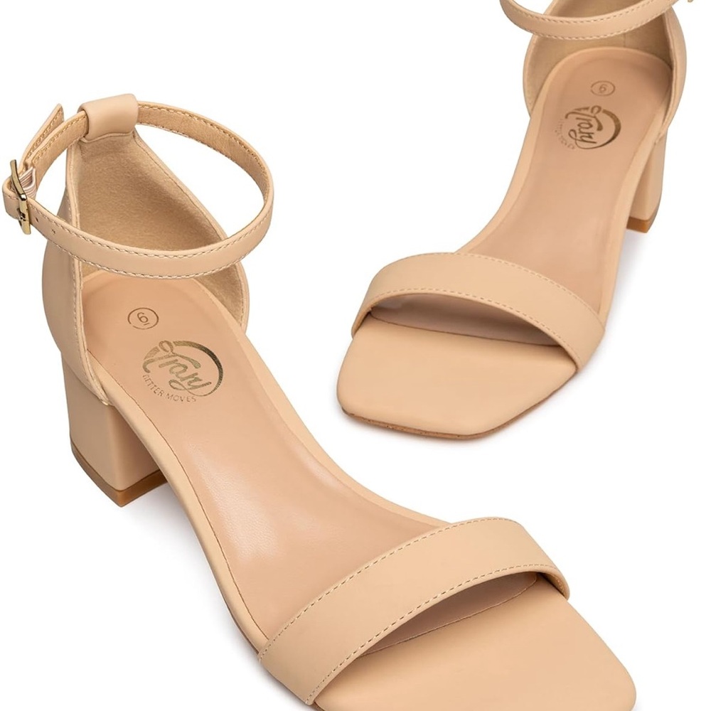 Women’s Nude Low Heel Sandals